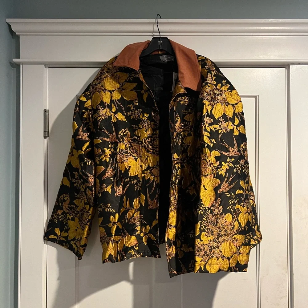 Anthropologie Brocade Trucker Jacket- OS- NWT - Picture 7 of 12